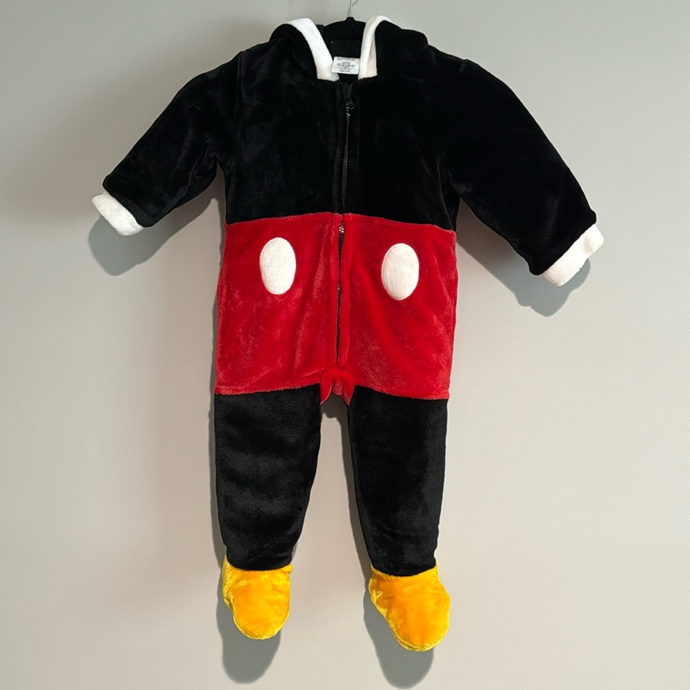 Disney Baby Infants Mickey‎ Mouse Costume Size 18-24M Halloween Dress Up Play
